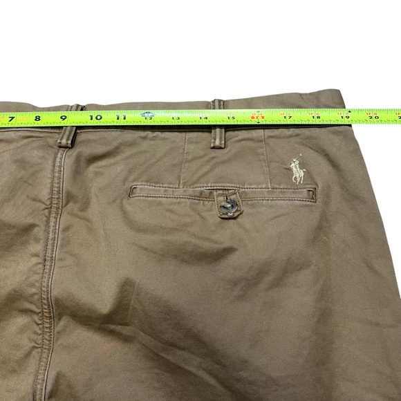 Polo Ralph Lauren Chino Pants Men 38x30 Tan Stretch Straight Fit Twill pony logo - Picture 7 of 9